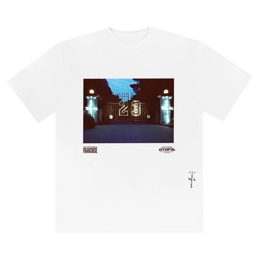Cactus Jack by Travis Scott Gates T-Shirt 'White' Size Medium